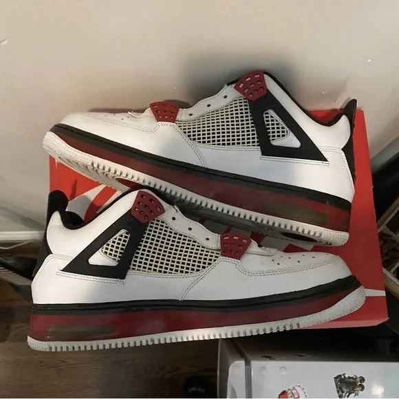 Jordan | Shoes | Jordan Fusion 4 Varsity White Red Size 1  display picture 3